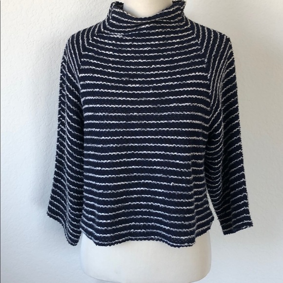 Zara Crop Top Wweater Turtleneck Quarter Sleeve - Picture 1 of 3